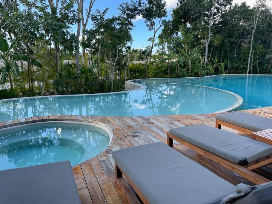 Apartament Loft En Aldea Zama Tulum Zewnętrze zdjęcie
